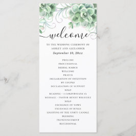 Aquarellfarben. Hochzeit von Blumenkakteen Programm