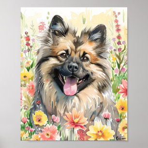 Aquarellfarben Hunde Kunst für Hundeliebhaber Poster