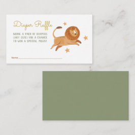 Aquarellfarben kleiner Löwe Windelweindecke Begleitkarte