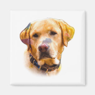 Aquarellfarben Labrador Retriever Magnet