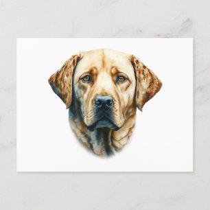 Aquarellfarben Labrador Retriever Postkarte