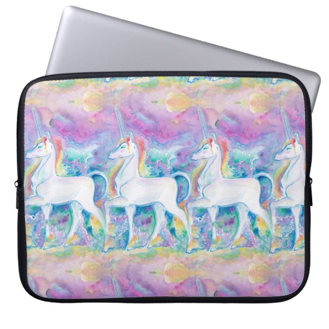 Aquarellfarben Laptopschutzhülle (Vorderseite)