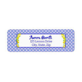 Aquarellfarben Lemons Amalfi Rücksendeadresse