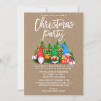 Aquarellfarben Leuchten Weihnachts-Party Kraft