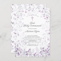 Aquarellfarben Lila Blumen Erste Kommune