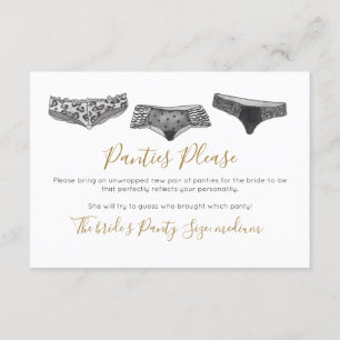 Aquarellfarben-Lingerie-Dusche Brautparty Einladung