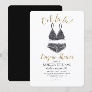 Aquarellfarben Lingerie Dusche Brautparty Einladung