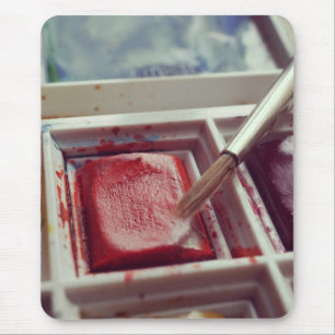 Aquarellfarben malen fotografische Drucke. Mousepad