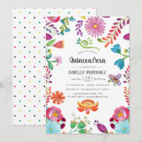 Aquarellfarben mexikanische Fiesta Quinceañara