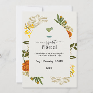 Aquarellfarben mexikanische Margarita Fiesta Einladung