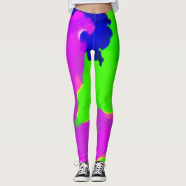 Aquarellfarben Multicolor farbig Leggings