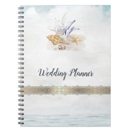 Aquarellfarben-Muscheln, SeenNotebook Notizblock