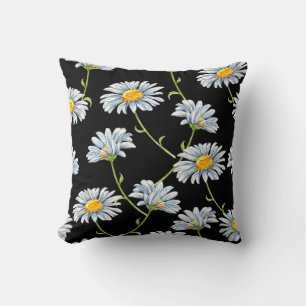 Aquarellfarben. Nahtloser floraler Hintergrund mit Kissen