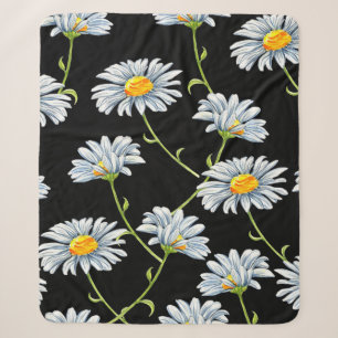 Aquarellfarben. Nahtloser floraler Hintergrund mit Sherpadecke
