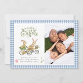 Aquarellfarben, Niedliche Osterkarte für Fotos der Einladung