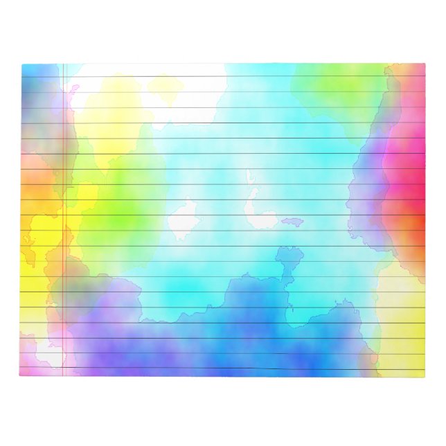Aquarellfarben - Notepad Notizblock (Vorderseite)