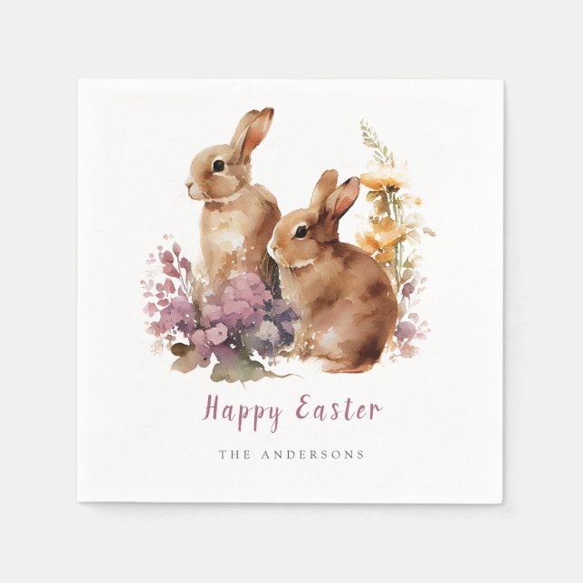 Aquarellfarben Osterreich Napkins Serviette (Vorderseite)