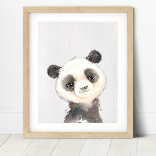 Aquarellfarben Panda Kinderzimmer Printmedien Poster