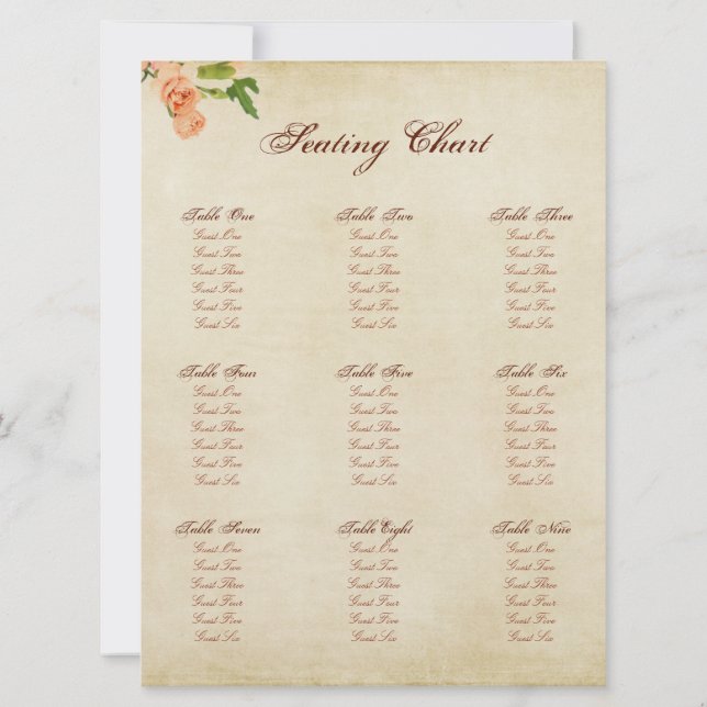 Aquarellfarben-Pfirsichkernen Einladung (Rückseite)