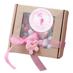 Aquarellfarben Pink Teddy Bären Ballons Stickers