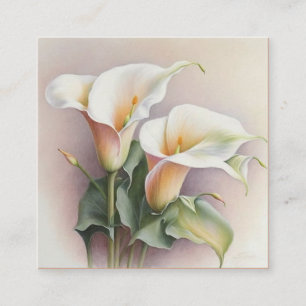 Aquarellfarben Quadratische Visitenkarte