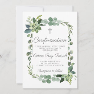 Aquarellfarben-Rahmenbestätigung Einladung