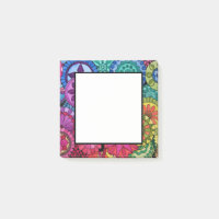 Aquarellfarben Rainbow Colors Mandala