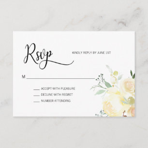 Aquarellfarben Rosa Beige Blumenzange RSVP
