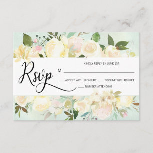 Aquarellfarben Rosa Beige Blumenzange RSVP