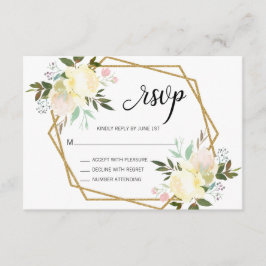 Aquarellfarben Rosa Beige Blumenzange RSVP