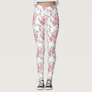 Aquarellfarben Rosa Bläschen Leggings