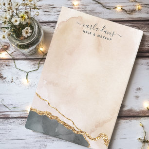 Aquarellfarben Rosa Schwarzes Gold Aquädukt Salon Post-it Klebezettel