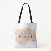 Aquarellfarben Rosa und Blue Beach