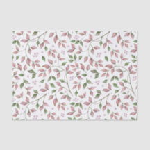 Aquarellfarben Rosa und Grüne Blätter Rosa Beeren