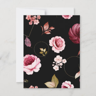 Aquarellfarben-Rose 32 Mitteilungskarte