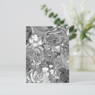 Aquarellfarben-Rose 39 Postkarte