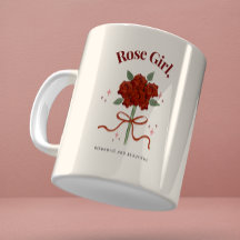 Aquarellfarben Rose Blume Illustration Tasse