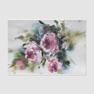 Aquarellfarben - Rose für die Dekodierungen von Mö Seidenpapier