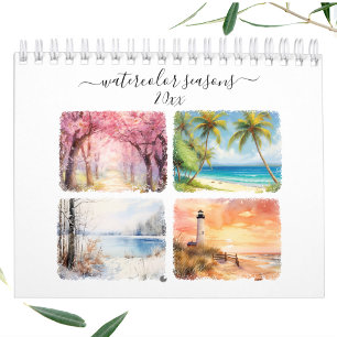 Aquarellfarben - Saisonaler Wallenkalender Pastage Kalender