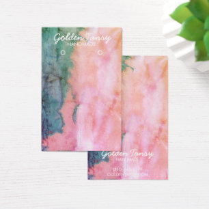 Aquarellfarben-Schmuckkarte für Nekklace