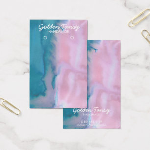 Aquarellfarben-Schmuckkarte für Nekklace