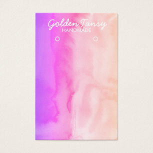 Aquarellfarben-Schmuckkarte für Nekklace