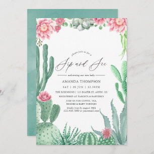 Aquarellfarben - Sip and See Einladung