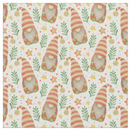 Aquarellfarben Skandinavien Gnome Niedliche Weihna Stoff