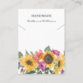 Aquarellfarben | Sonnenblumen Visitenkarte