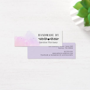 Aquarellfarben-Splash-Deckenkarte Ohrensichtkarte