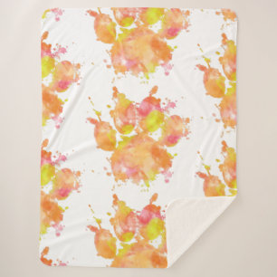 Aquarellfarben-Splash-Dog Pfosten Drucken Sherpadecke