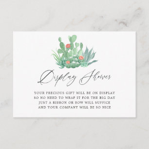 Aquarellfarben-Succulents-Brautparty-Display-Dusch Begleitkarte