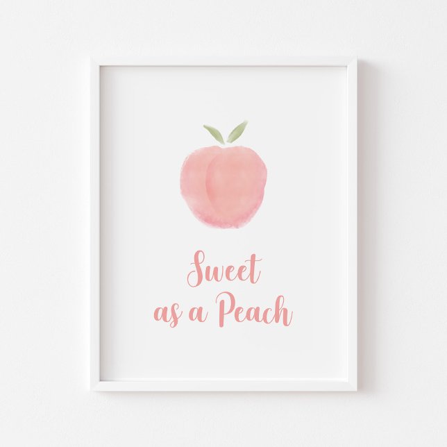Aquarellfarben, süß wie pfirsichfarben poster (Von Creator hochgeladen)