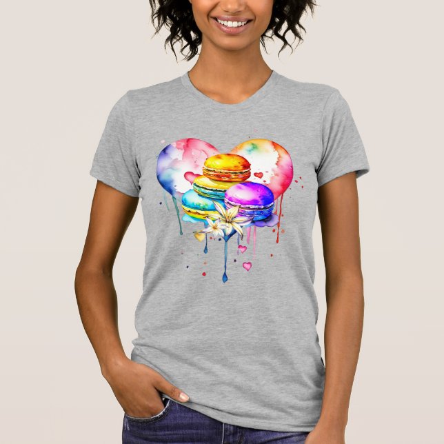 Aquarellfarben T-Shirt (Vorderseite)